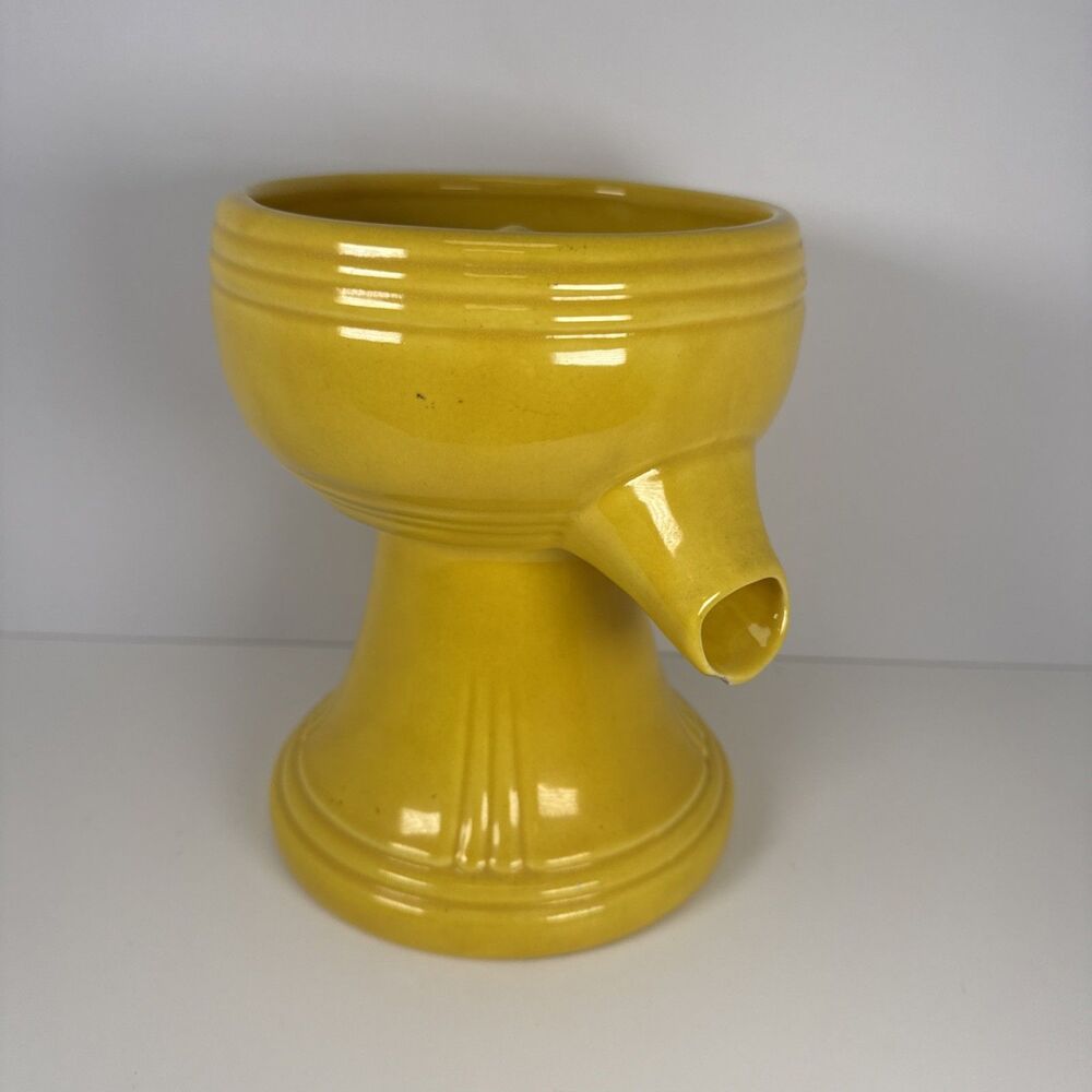 RARE Vtg 40s Red Wing Pottery Gypsy Trail Pedestal Citrus Reamer Juicer Chipped